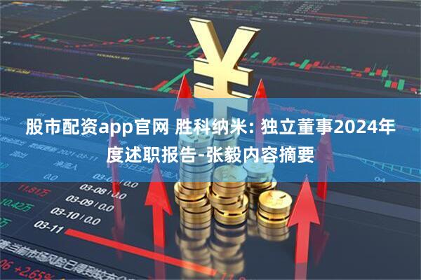 股市配资app官网 胜科纳米: 独立董事2024年度述职报告-张毅内容摘要
