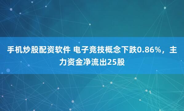 手机炒股配资软件 电子竞技概念下跌0.86%，主力资金净流出25股