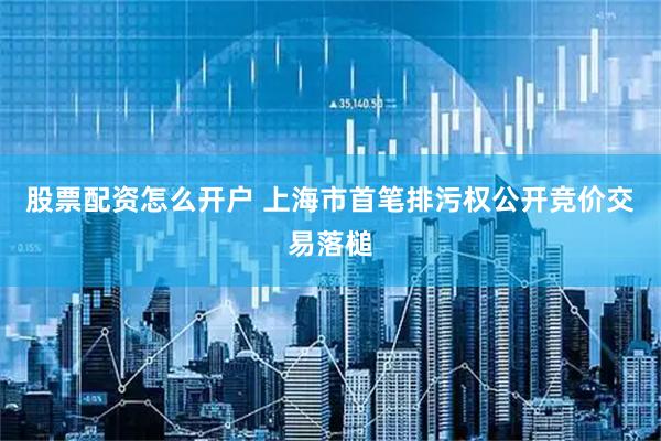 股票配资怎么开户 上海市首笔排污权公开竞价交易落槌